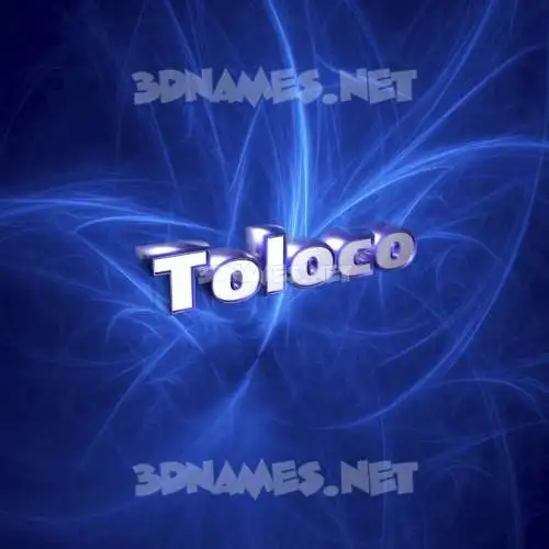 toloco in Plasma style - 3D name wallpaper toloco in Plasma style - 3D name wallpaper