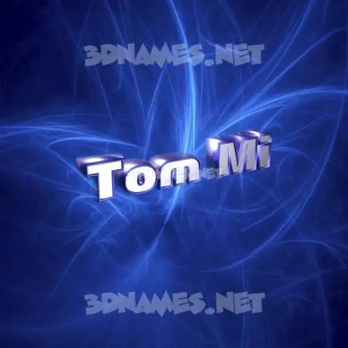 tom mi in Plasma style - 3D name wallpaper tom mi in Plasma style - 3D name wallpaper