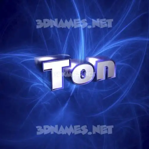 ton in Plasma style - 3D name wallpaper ton in Plasma style - 3D name wallpaper