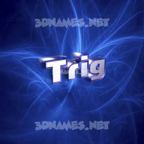 trig in Plasma style - 3D name wallpaper trig in Plasma style - 3D name wallpaper