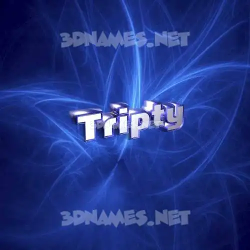 tripty in Plasma style - 3D name wallpaper