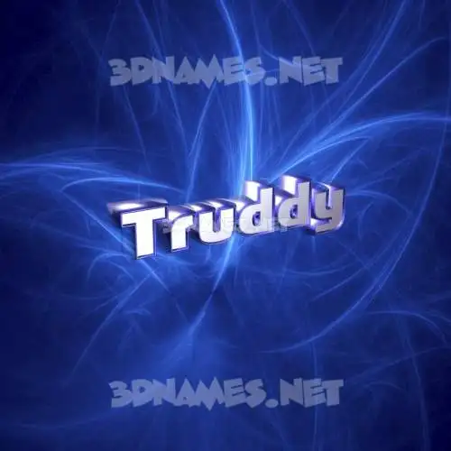 truddy in Plasma style - 3D name wallpaper truddy in Plasma style - 3D name wallpaper