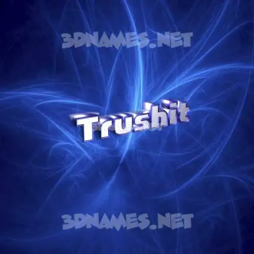 trushit in Plasma style - 3D name wallpaper trushit in Plasma style - 3D name wallpaper