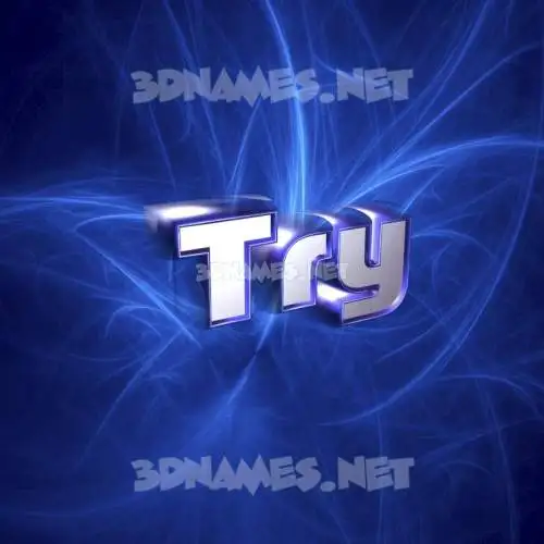 try in Plasma style - 3D name wallpaper