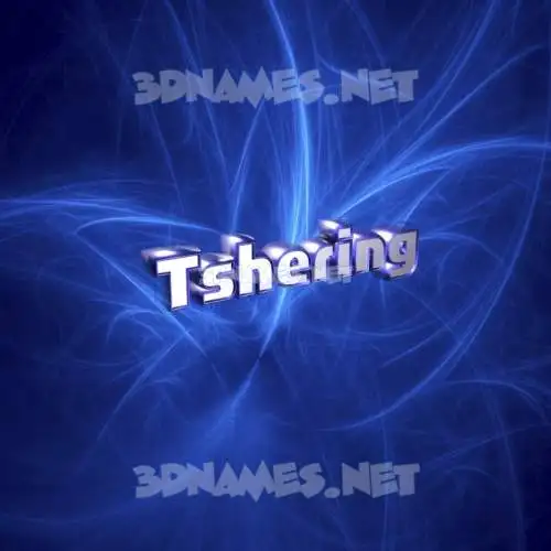 tshering in Plasma style - 3D name wallpaper