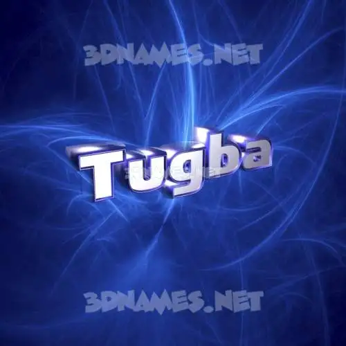 tugba in Plasma style - 3D name wallpaper