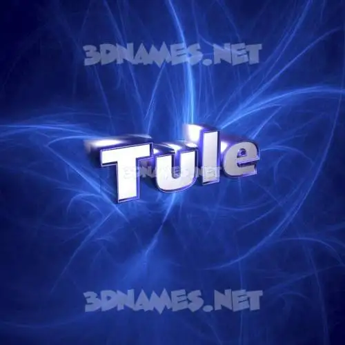 tule in Plasma style - 3D name wallpaper