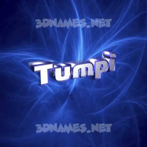 tumpi in Plasma style - 3D name wallpaper
