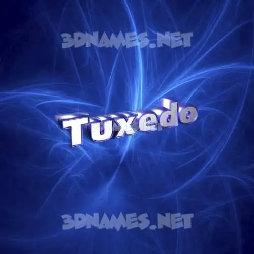 tuxedo in Plasma style - 3D name wallpaper