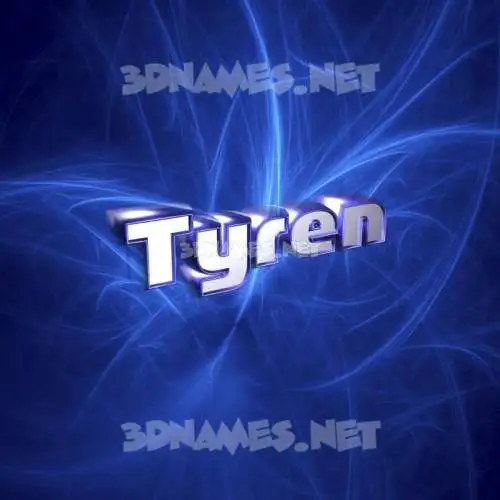 tyren in Plasma style - 3D name wallpaper tyren in Plasma style - 3D name wallpaper