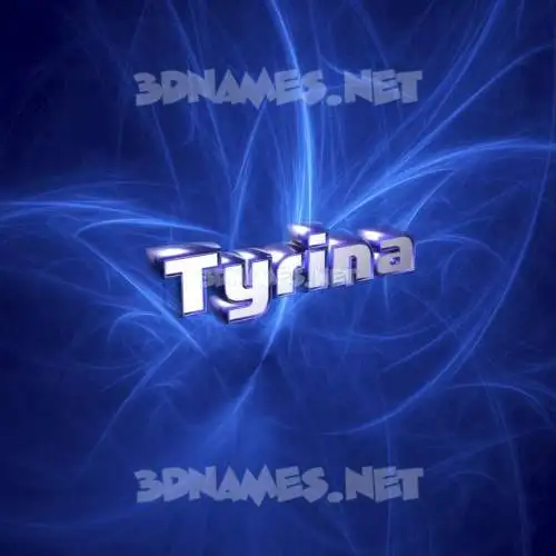 tyrina in Plasma style - 3D name wallpaper tyrina in Plasma style - 3D name wallpaper