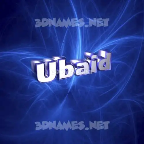 ubaid in Plasma style - 3D name wallpaper ubaid in Plasma style - 3D name wallpaper