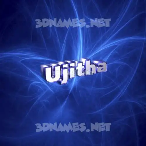 ujitha in Plasma style - 3D name wallpaper ujitha in Plasma style - 3D name wallpaper