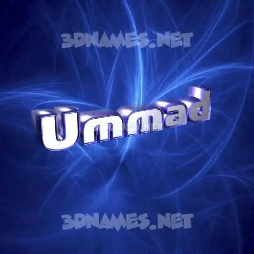 ummad in Plasma style - 3D name wallpaper ummad in Plasma style - 3D name wallpaper
