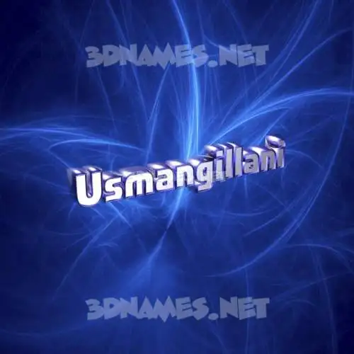 usmangillani in Plasma style - 3D name wallpaper usmangillani in Plasma style - 3D name wallpaper
