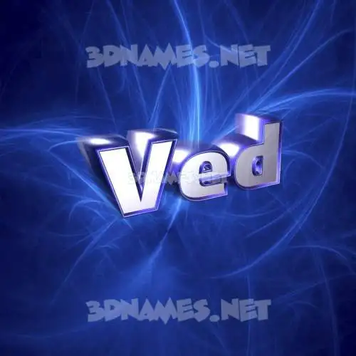 ved in Plasma style - 3D name wallpaper ved in Plasma style - 3D name wallpaper