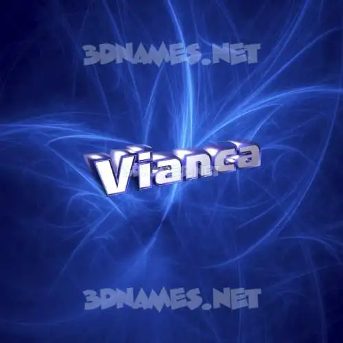 vianca in Plasma style - 3D name wallpaper