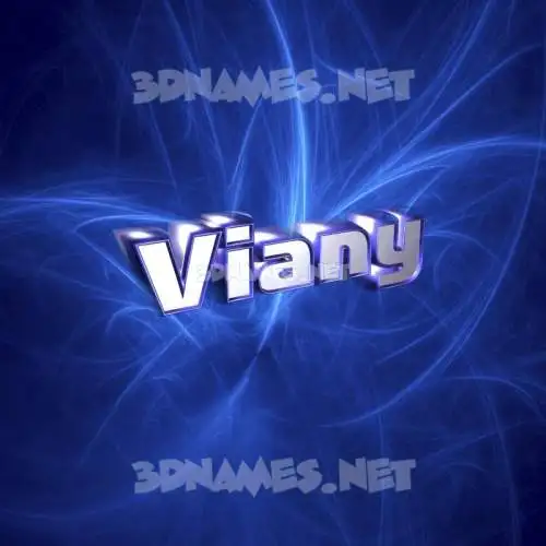 viany in Plasma style - 3D name wallpaper