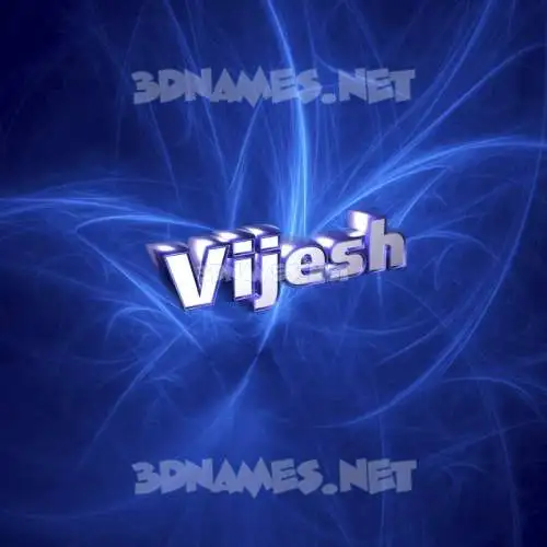 vijesh in Plasma style - 3D name wallpaper