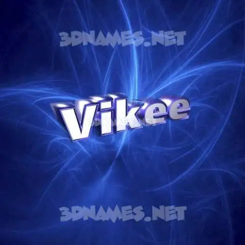 vikee in Plasma style - 3D name wallpaper