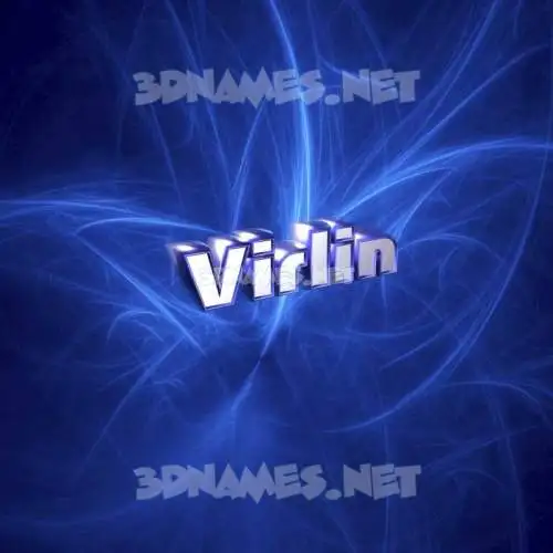virlin in Plasma style - 3D name wallpaper virlin in Plasma style - 3D name wallpaper