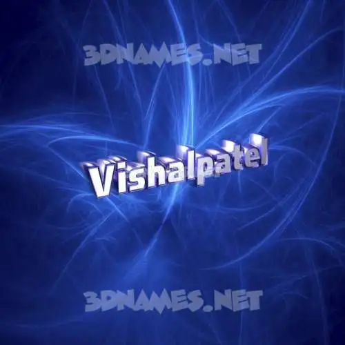 vishalpatel in Plasma style - 3D name wallpaper vishalpatel in Plasma style - 3D name wallpaper