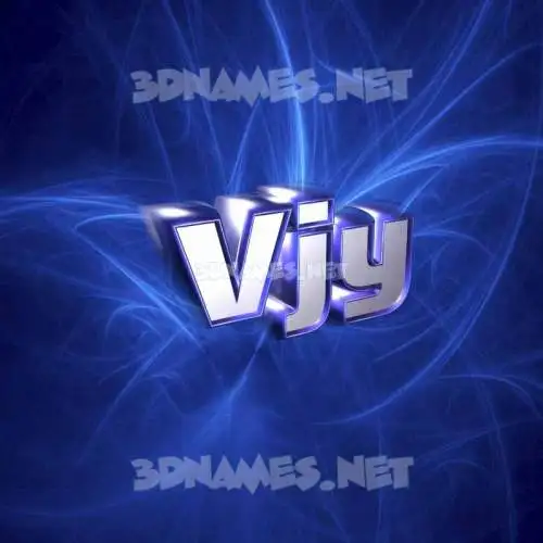 vjy in Plasma style - 3D name wallpaper