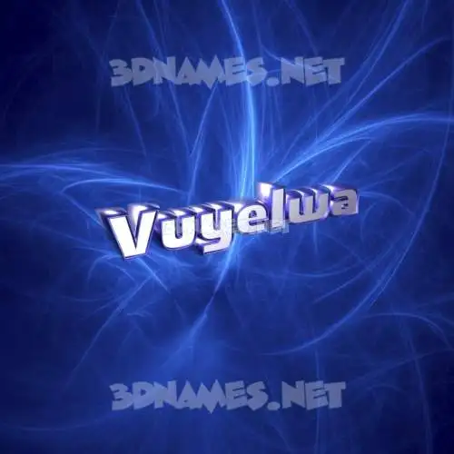 vuyelwa in Plasma style - 3D name wallpaper vuyelwa in Plasma style - 3D name wallpaper