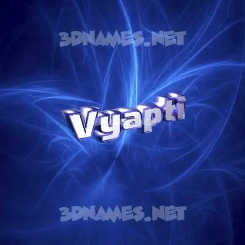 vyapti in Plasma style - 3D name wallpaper vyapti in Plasma style - 3D name wallpaper