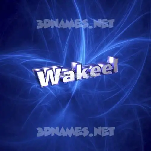 wakeel in Plasma style - 3D name wallpaper wakeel in Plasma style - 3D name wallpaper