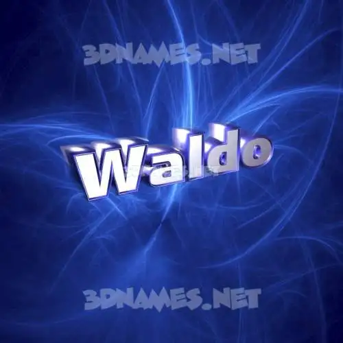 waldo in Plasma style - 3D name wallpaper waldo in Plasma style - 3D name wallpaper