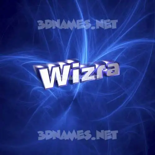wizra in Plasma style - 3D name wallpaper wizra in Plasma style - 3D name wallpaper