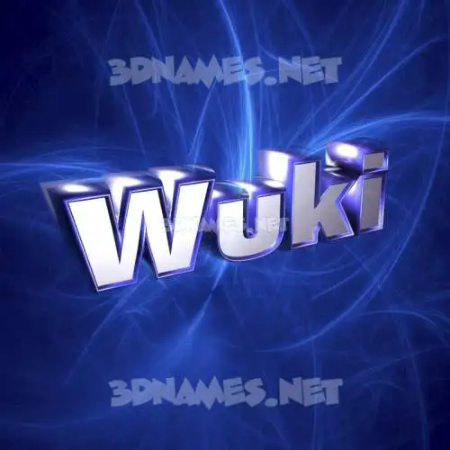wuki in Plasma style - 3D name wallpaper wuki in Plasma style - 3D name wallpaper