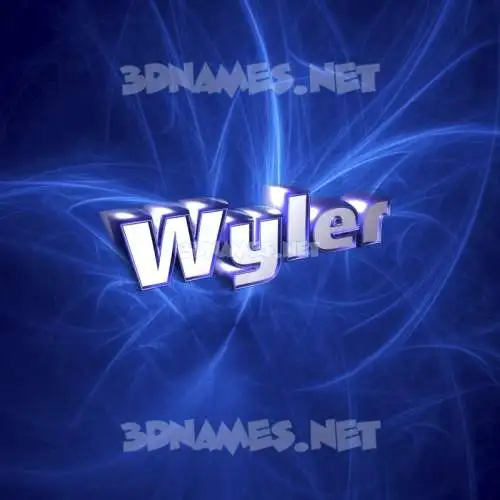 wyler in Plasma style - 3D name wallpaper