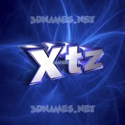 xtz in Plasma style - 3D name wallpaper xtz in Plasma style - 3D name wallpaper