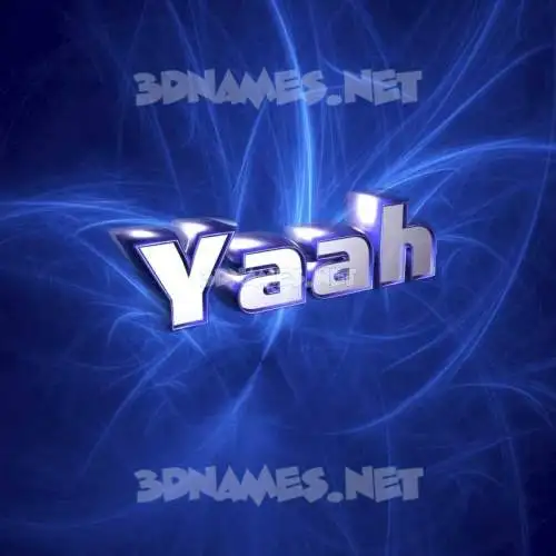 yaah in Plasma style - 3D name wallpaper yaah in Plasma style - 3D name wallpaper