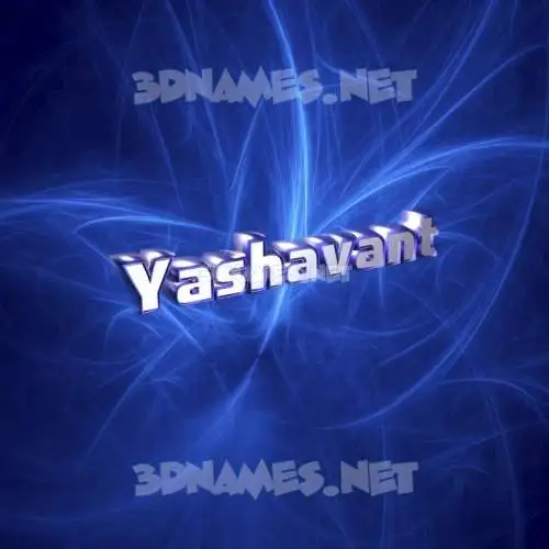 yashavant in Plasma style - 3D name wallpaper