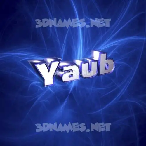 yaub in Plasma style - 3D name wallpaper yaub in Plasma style - 3D name wallpaper