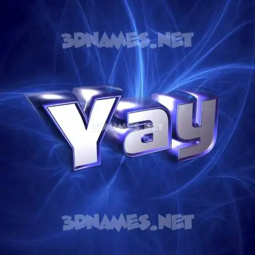 yay in Plasma style - 3D name wallpaper yay in Plasma style - 3D name wallpaper