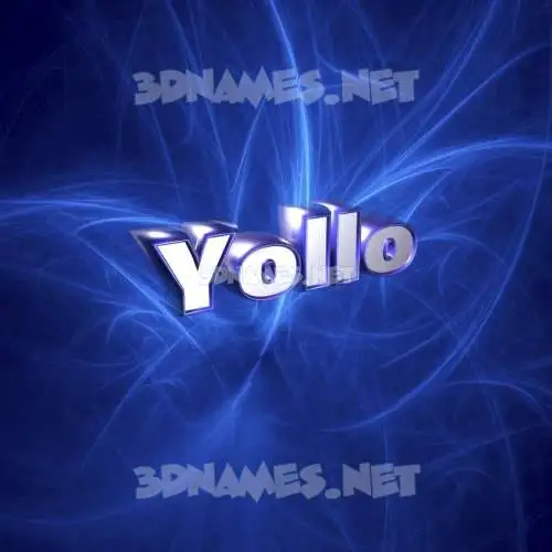 yollo in Plasma style - 3D name wallpaper yollo in Plasma style - 3D name wallpaper
