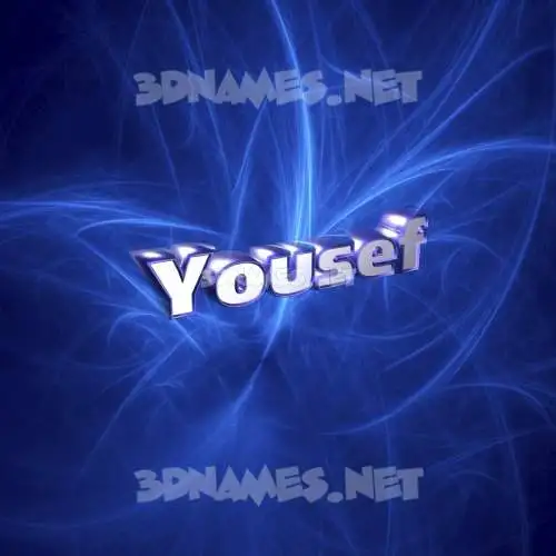 yousef in Plasma style - 3D name wallpaper