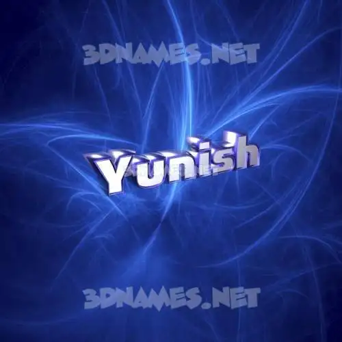 yunish in Plasma style - 3D name wallpaper yunish in Plasma style - 3D name wallpaper
