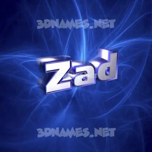 zad in Plasma style - 3D name wallpaper zad in Plasma style - 3D name wallpaper