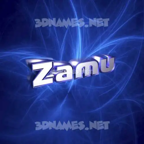 zamu in Plasma style - 3D name wallpaper