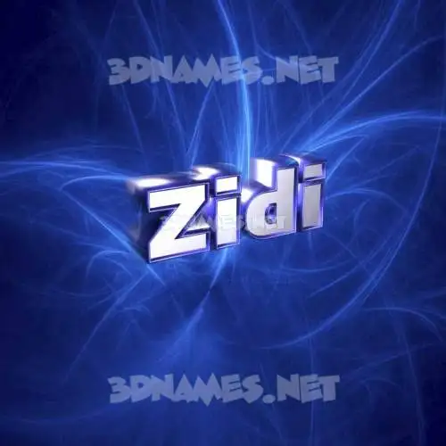 zidi in Plasma style - 3D name wallpaper zidi in Plasma style - 3D name wallpaper