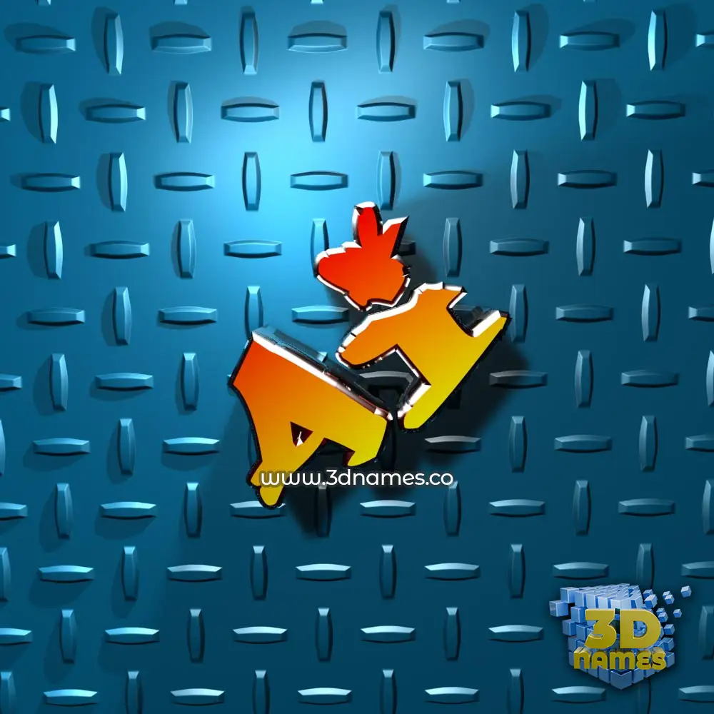 ai in Grid Style style - 3D name wallpaper