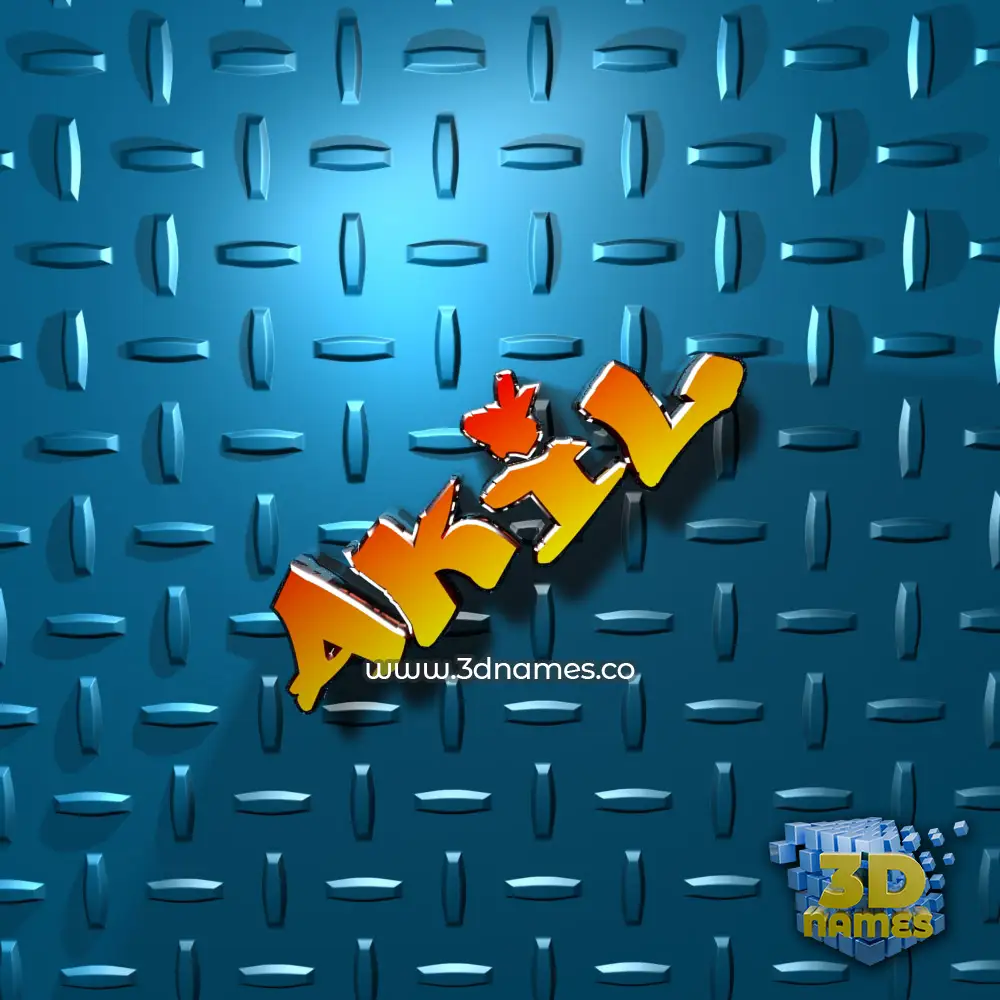 akil in Grid Style style - 3D name wallpaper