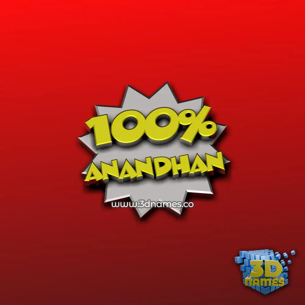 anandhan in Grid Style style - 3D name wallpaper