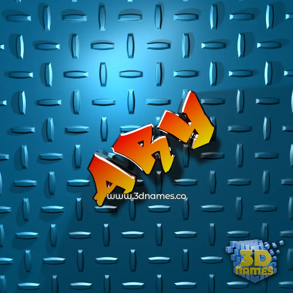 ary in Grid Style style - 3D name wallpaper ary in Grid Style style - 3D name wallpaper