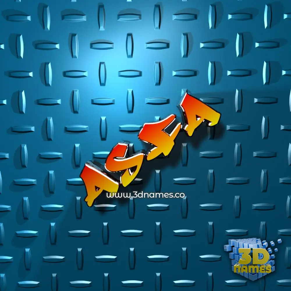 asfa in Grid Style style - 3D name wallpaper